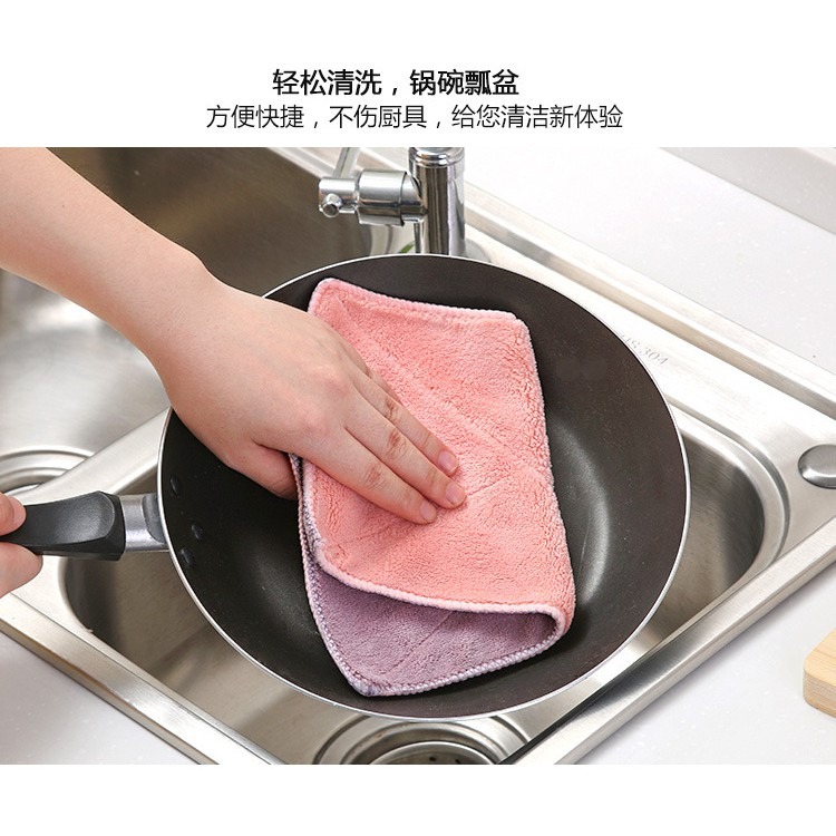★ 現貨在台 24H內出貨 ★【伊代】抹布 吸水抹布  珊瑚絨抹布 洗碗巾 洗碗布 擦車布 家事布 纖維抹布-細節圖5