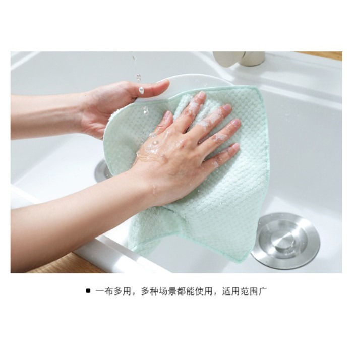 ★ 現貨在台 24H內出貨 ★【伊代】抹布 格紋抹布 菠蘿紋抹布 超吸水抹布 珊瑚絨抹布 洗碗布 洗碗巾 擦車布 擦拭布-細節圖4