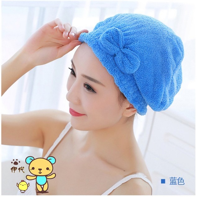 ★ 現貨在台 24H內出貨 ★【伊代】乾髮帽 浴帽 包頭帽 包頭巾 珊瑚絨 吸水頭巾 包頭乾法巾 擦髮帽 乾髮巾 超吸水-細節圖5