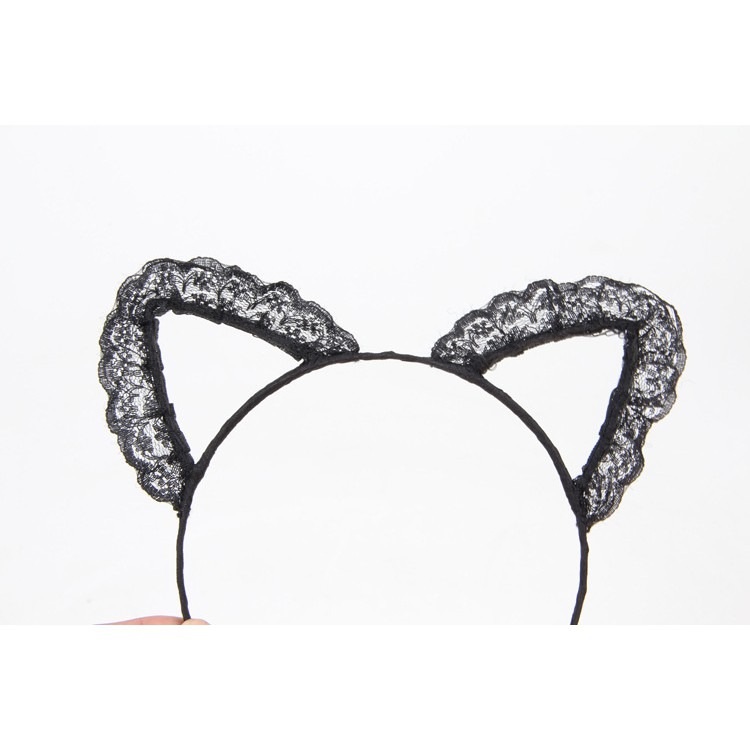 ★ 現貨在台 24H內出貨 ★【伊代】蕾絲髮箍 貓耳髮箍 髮箍 性感髮箍 耳朵髮箍 蕾絲性感髮箍 蕾絲貓耳髮箍 貓咪髮箍-細節圖4