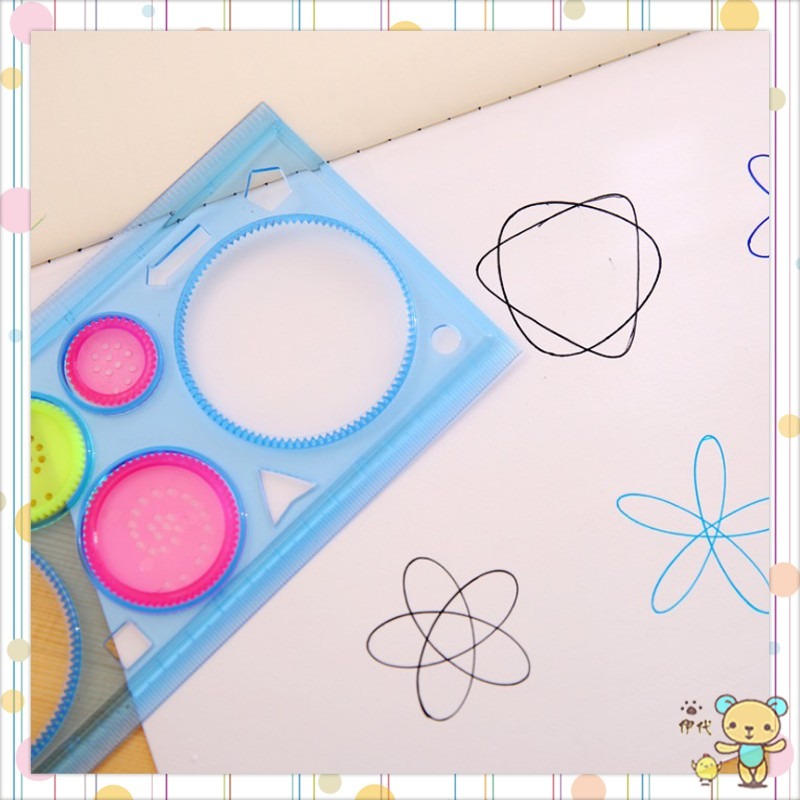 ★ 現貨在台 24H內出貨 ★【伊代】萬花尺 圈圈尺 幾何圖形尺 圖形尺 畫圖尺 繪圖尺 圖畫尺 造型尺 齒輪尺-細節圖4