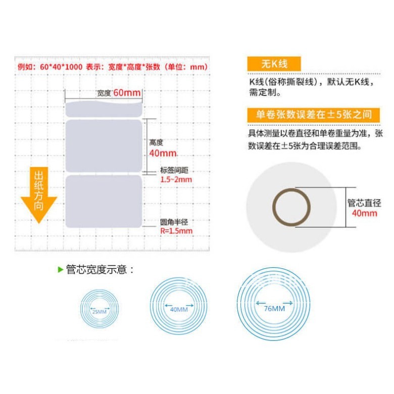 ★ 現貨在台★【伊代】超商出貨單 熱感應貼紙 打印紙 條碼貼紙 不干膠標籤10*15公分350張 熱感貼紙 感熱貼紙-細節圖5