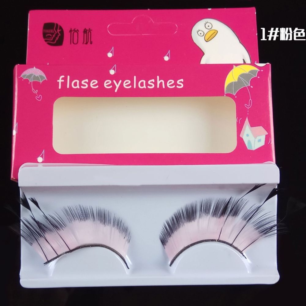 ★ 現貨在台 24H內出貨 ★【伊代】雙色 雙色睫毛 羽毛 美妝 cos 假睫毛 造型羽毛 造型睫毛 美容比賽 走秀-細節圖2