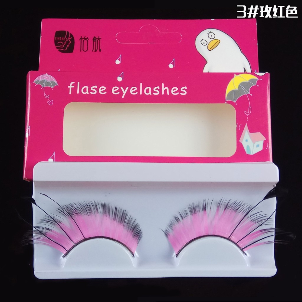 ★ 現貨在台 24H內出貨 ★【伊代】雙色 雙色睫毛 羽毛 美妝 cos 假睫毛 造型羽毛 造型睫毛 美容比賽 走秀-細節圖3