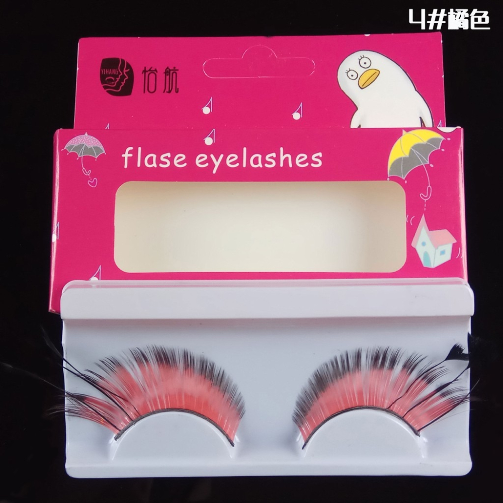 ★ 現貨在台 24H內出貨 ★【伊代】雙色 雙色睫毛 羽毛 美妝 cos 假睫毛 造型羽毛 造型睫毛 美容比賽 走秀-細節圖4