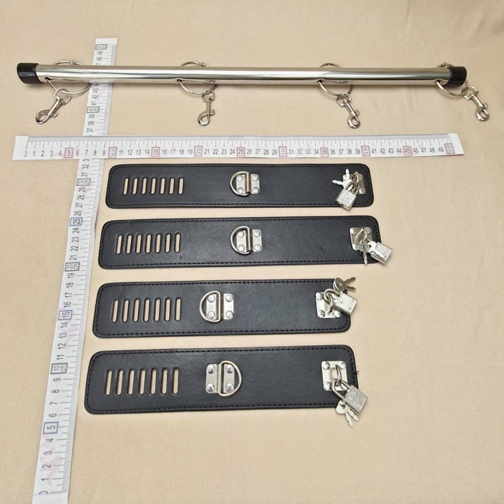 ★ 現貨在台 24H內出貨 ★【伊代】3023不銹鋼 一字架 金屬手銬 腳拷 情趣 張腿 束縛 捆綁 帶手腳固定架-細節圖2