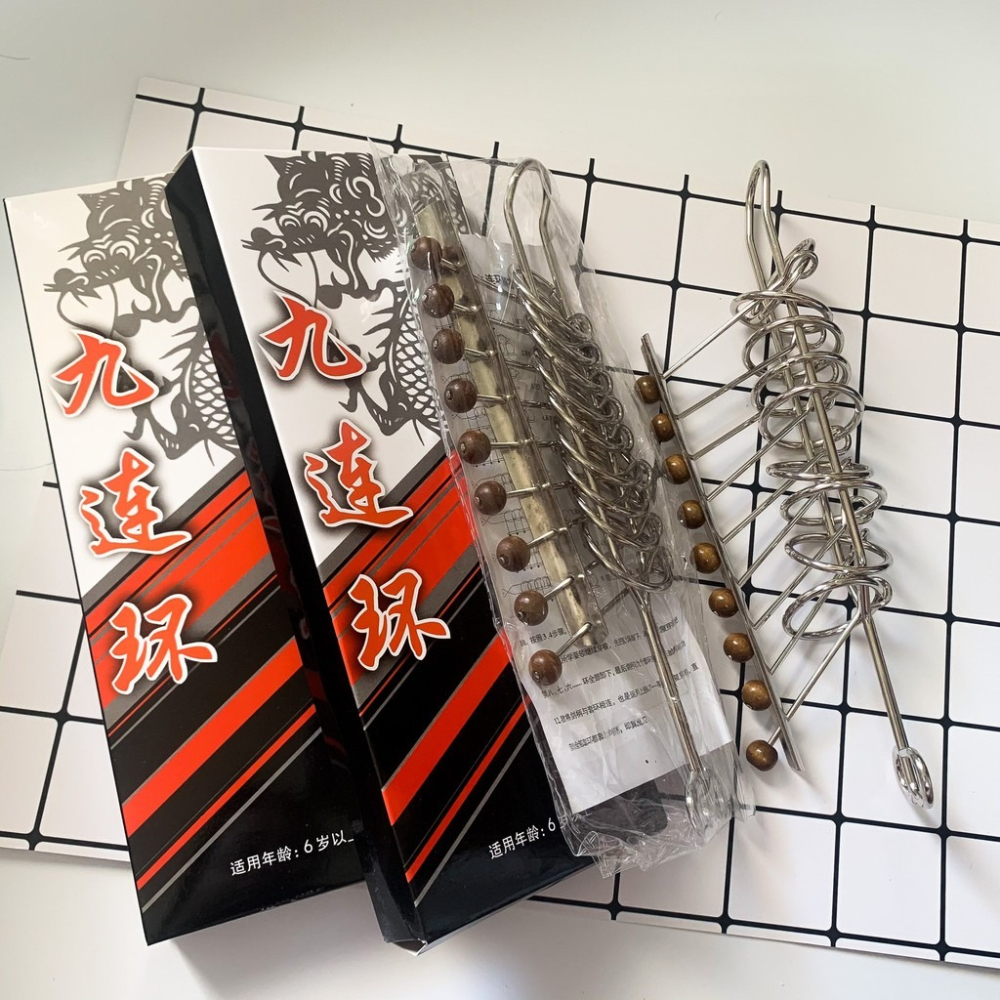 ★ 現貨在台 24H內出貨 ★【伊代】九連環 解鎖玩具 智力解環 智力玩具 益智玩具 中國環-細節圖2