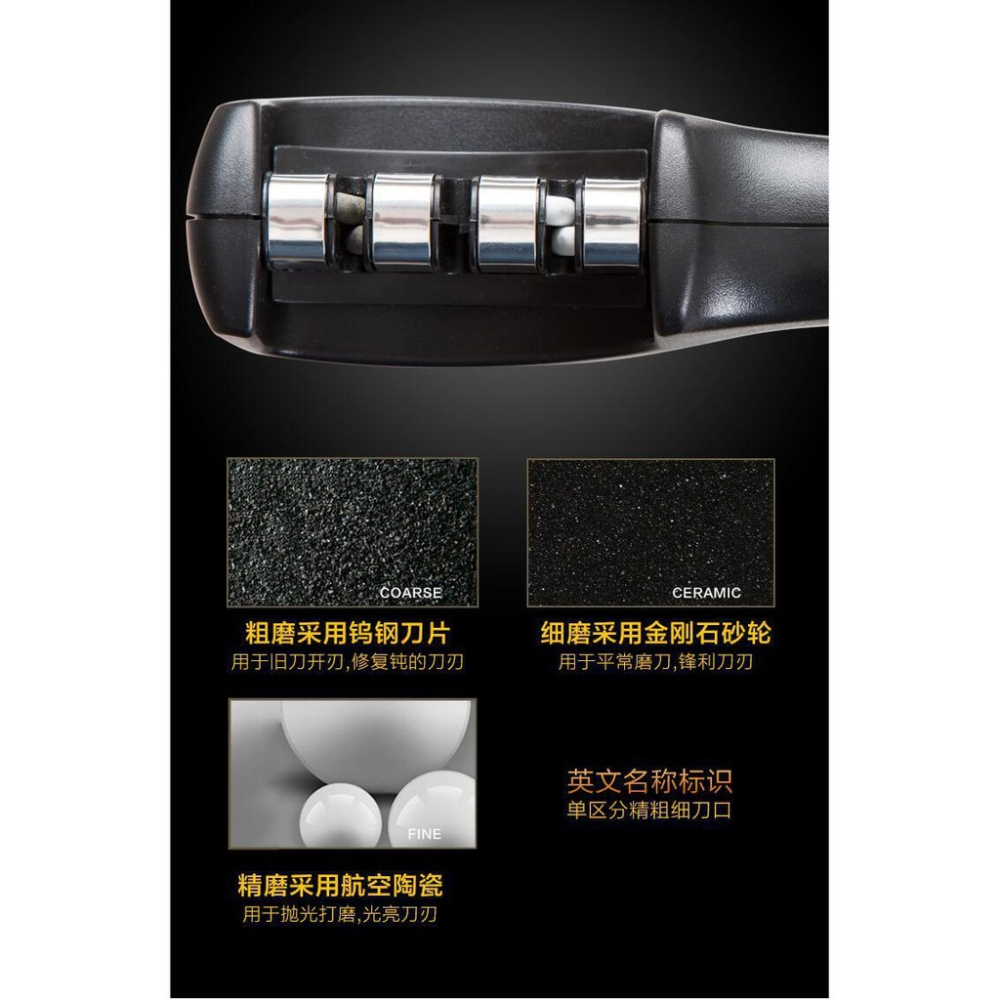 ★ 現貨在台 24H內出貨 ★【伊代】3槽快速磨刀器 多功能磨刀工具 廚房工具 磨刀石 三槽磨刀器 磨刀器-細節圖5