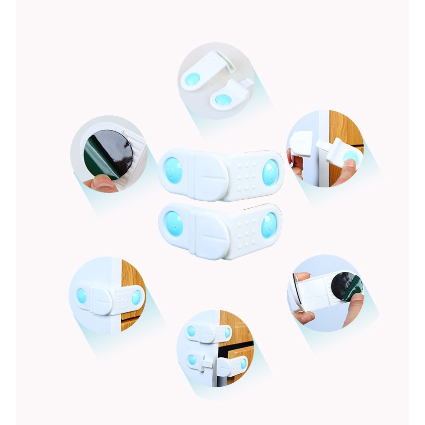 ★ 現貨在台 24H內出貨 ★【伊代】安全鎖 寶寶 櫃門 冰箱鎖 抽屜鎖 防夾手 櫃門鎖  兒童鎖 轉角鎖-細節圖3