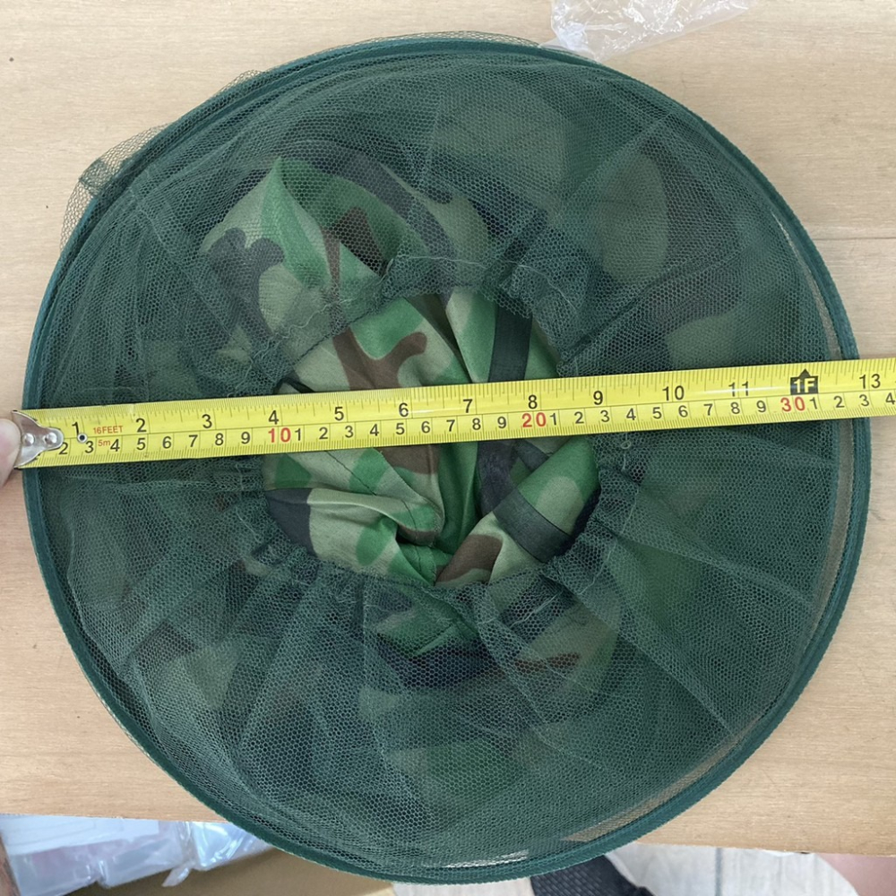 ★ 現貨在台 24H內出貨 ★【伊代】養蜂帽 戶外迷彩披肩帽 野外防蚊蟲蜜蜂帽 叢林帽 釣魚防曬帽 頭罩-細節圖4