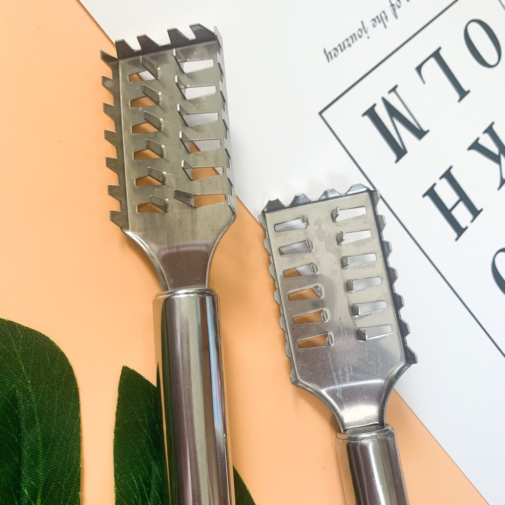 魚鱗刮刀 魚鱗刨刀 廚具 殺魚 不鏽鋼刀 魚鱗 廚房-細節圖2