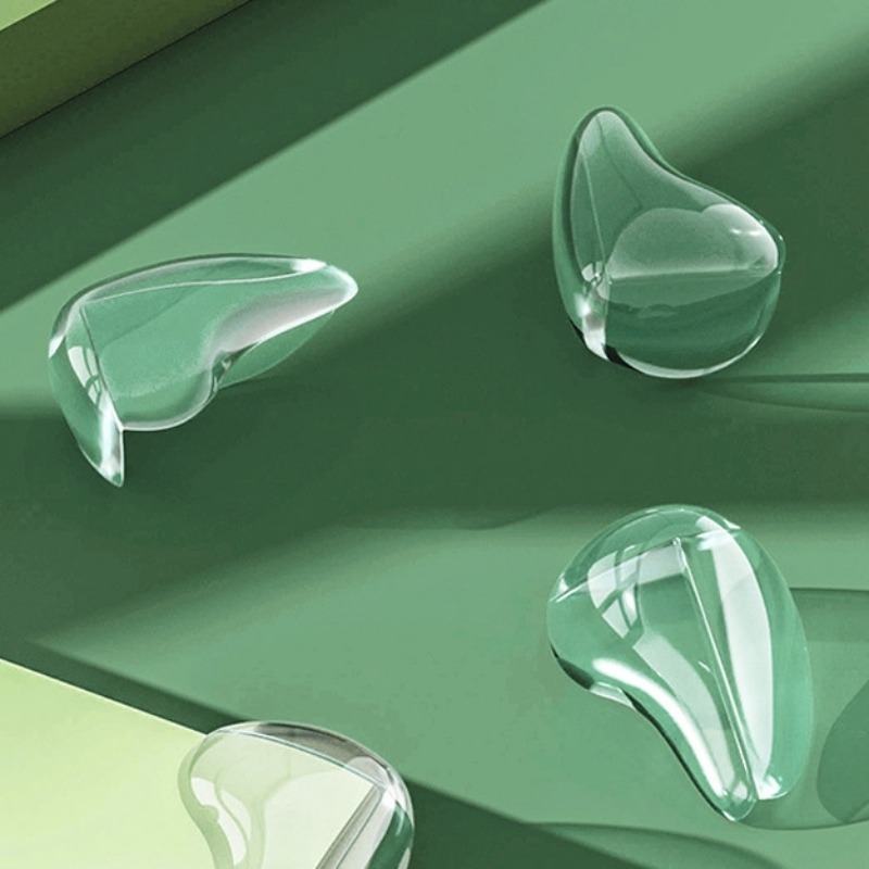 水滴透明硅膠防撞角 寶寶防磕碰 安全保護 桌角 緩沖 護角墊 防撞貼 防護用品-細節圖2