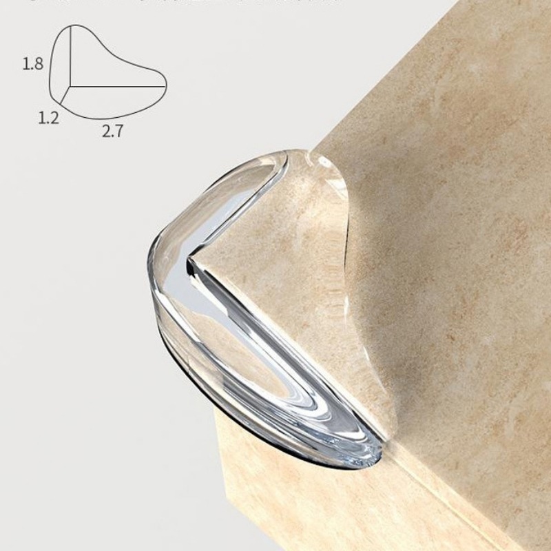 水滴透明硅膠防撞角 寶寶防磕碰 安全保護 桌角 緩沖 護角墊 防撞貼 防護用品-細節圖4