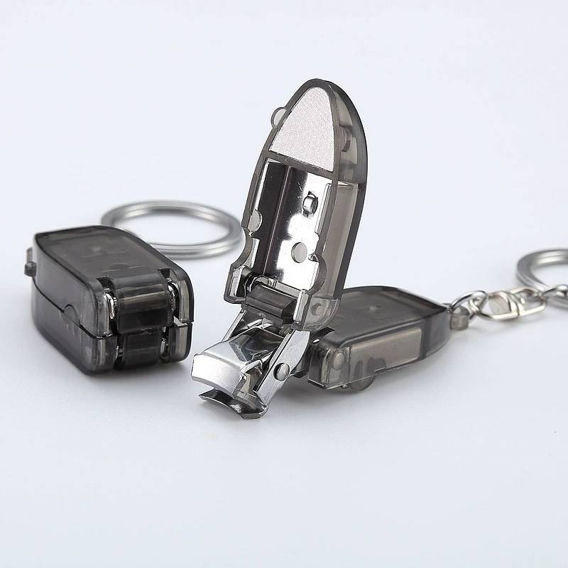 折疊指甲刀 指甲剪 指甲鉗 便攜式多用開瓶器指甲鉗 開瓶器 帶銼指甲鉗 帶鑰匙扣 禮品鉗 鑰匙圈 多功能指甲剪-細節圖2