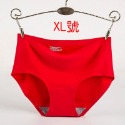 素面冰絲款-XL-紅色