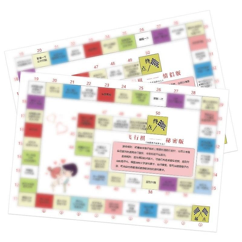 sm 另類玩具 懲罰道具 情侶飛行棋 情趣大富翁 飛行棋 成人情趣用品-細節圖3