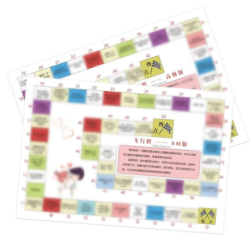 sm 另類玩具 懲罰道具 情侶飛行棋 情趣大富翁 飛行棋 成人情趣用品-細節圖6