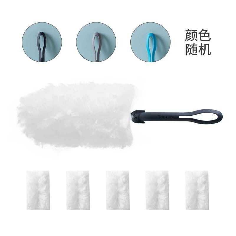 掃灰神器 無紡布替換頭除塵撣 雞毛撣子 清潔掃 清潔刷 除塵撣-細節圖4