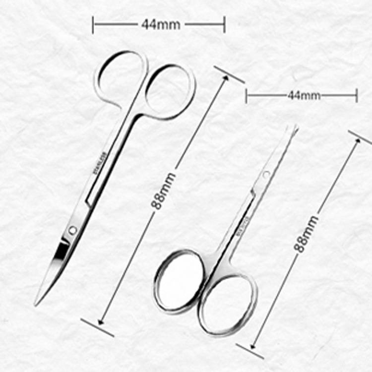 小剪刀 不銹鋼直頭剪刀 尖頭美容剪 化妝剪修眉毛剪刀 剪假睫毛剪刀 美容剪-細節圖6