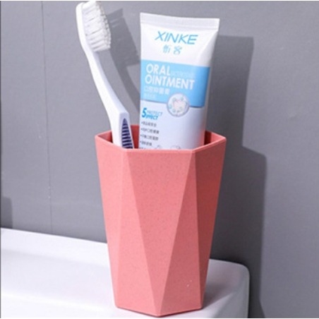 小麥漱口杯 菱形牙刷杯 簡約漱口杯 情侶牙杯 伊代企業社-細節圖5