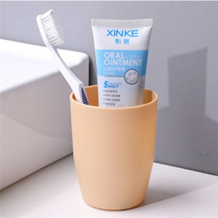 簡約素色牙刷杯 情侶漱口杯 洗漱杯 旅行牙杯 防摔塑膠杯 居家洗臉杯 多色可選 伊代企業社-規格圖2