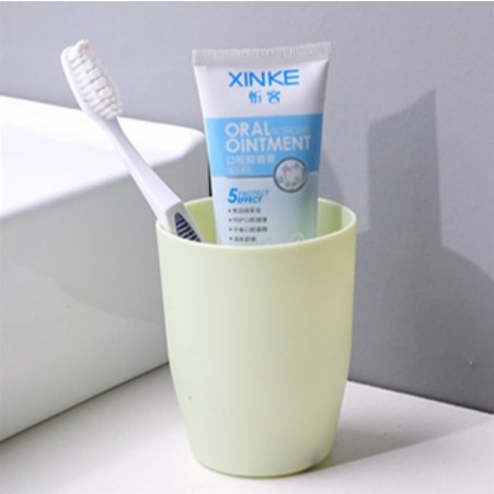 簡約素色牙刷杯 情侶漱口杯 洗漱杯 旅行牙杯 防摔塑膠杯 居家洗臉杯 多色可選 伊代企業社-規格圖2