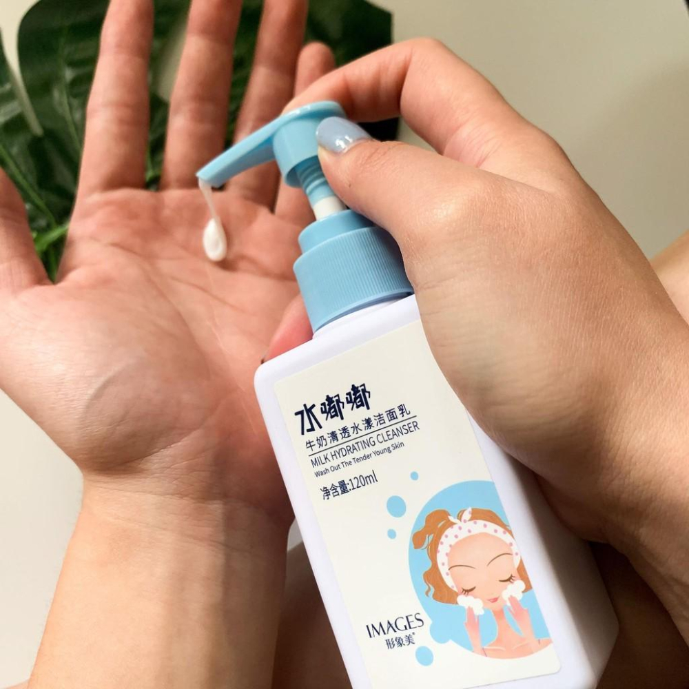 牛奶洗面乳 水嘟嘟清透潔面乳 溫和保濕 不緊繃 洗面奶 深層清潔潔面乳 伊代企業社-細節圖3