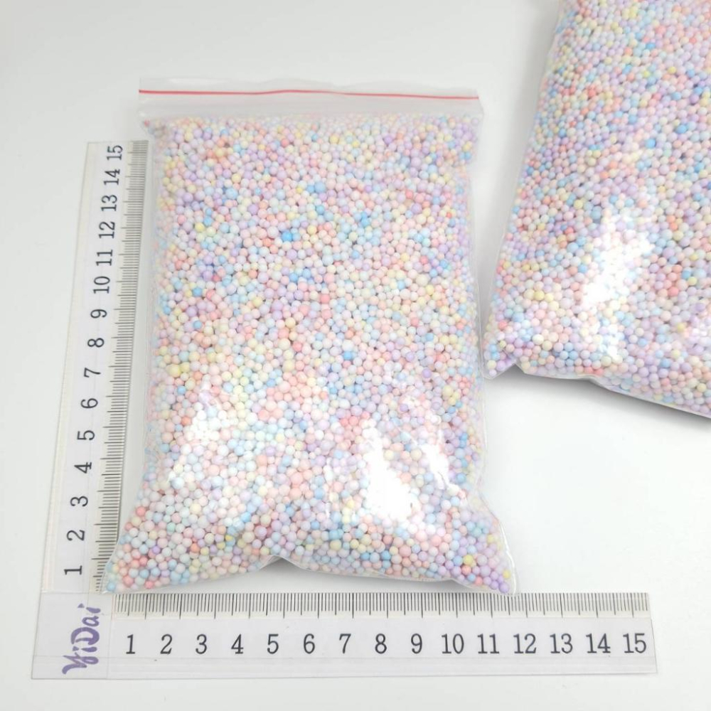 史萊姆材料包 流星球 裝飾球 保麗龍球 填充顆粒 史萊姆填充顆粒 彩色泡沫球 伊代企業社-細節圖2