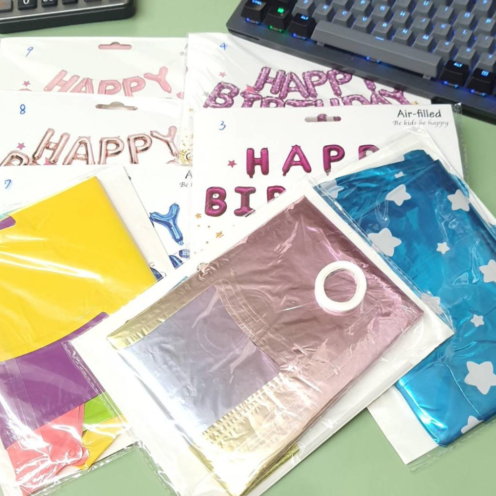 16吋生日字母氣球 慶生派對佈置 週歲裝飾 英文字母造型氣球 伊代企業社-細節圖4