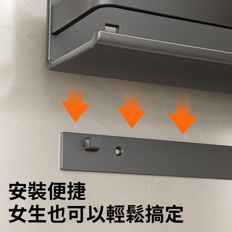 不鏽鋼免打孔置物架 廚房浴室收納架 太空鋁置物架 粘貼式收納 伊代企業社-細節圖4