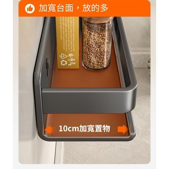 不鏽鋼免打孔置物架 廚房浴室收納架 太空鋁置物架 粘貼式收納 伊代企業社-細節圖5