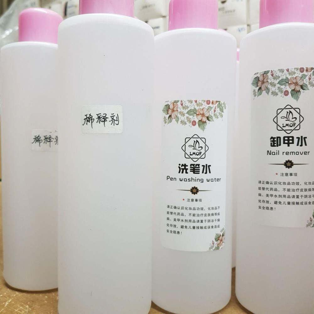 卸甲水 洗筆水 凝膠清潔液 光療卸甲液 美甲工具補充瓶 1000ml 伊代企業社-細節圖3