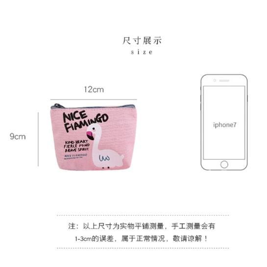小清新零錢包 迷你隨身包 鑰匙包 硬幣包 帆布拉鍊小包 隨身收納包 女生短夾風格 伊代企業社-細節圖3