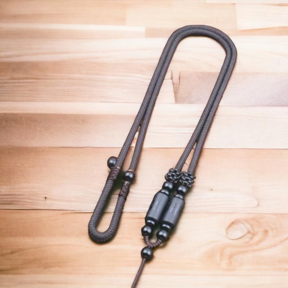 高檔天然黑瑪瑙六字真言吊墜掛繩  高品質桶珠粗款DIY飾品配件 可伸縮掛飾繩 翡翠玉器玉佩玉墜項鍊繩-細節圖3