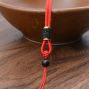 高端檀木吊墜掛繩 手工編織項鍊掛墜可調整吊繩 貔貅玉石觀音玉佛掛件項鍊繩-規格圖9