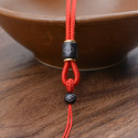 高端檀木吊墜掛繩 手工編織項鍊掛墜可調整吊繩 貔貅玉石觀音玉佛掛件項鍊繩-規格圖9