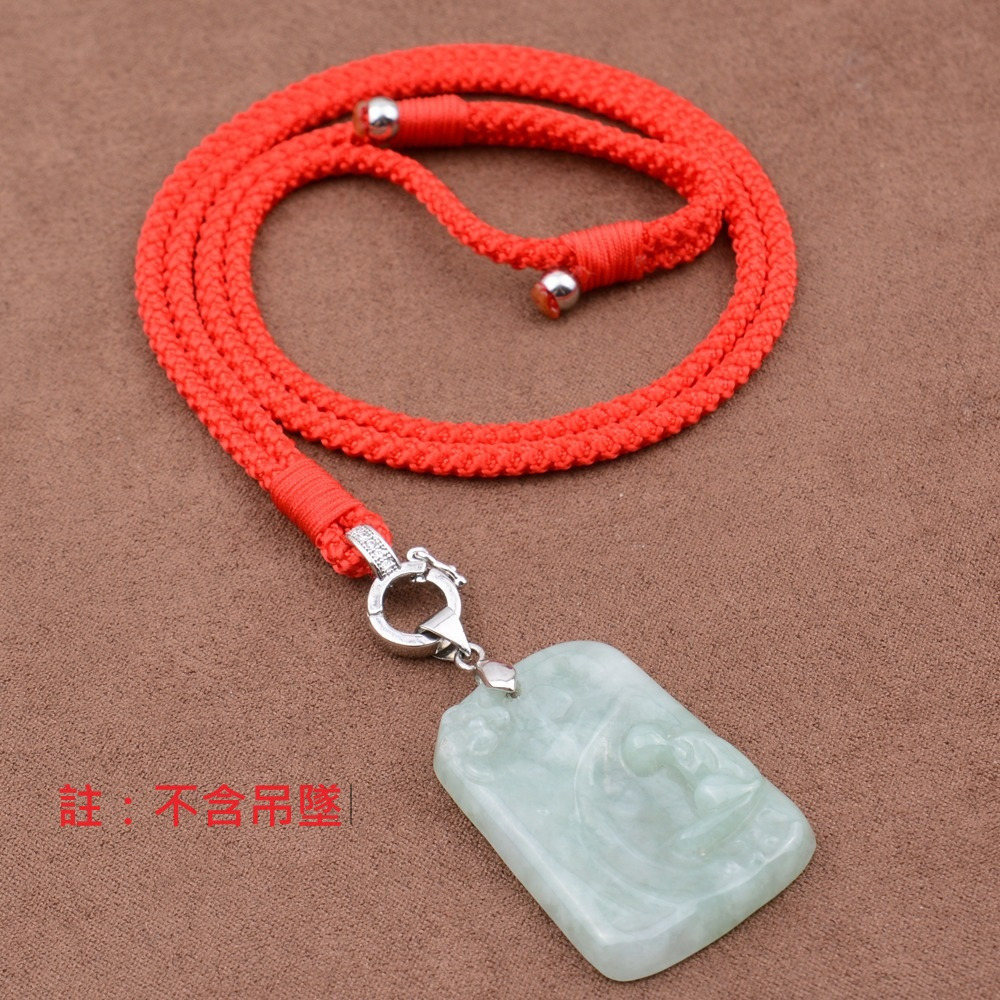 款式四(白金色) 紅繩