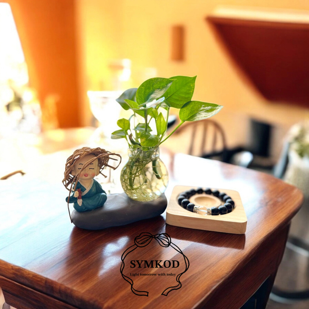 [辛‧寇德]天然藍砂石+白水晶+六字大明咒 手珠串珠手串 專注沉靜安穩磁場守護能量 適合開會開工考試 贈消磁石與收納盒-細節圖7