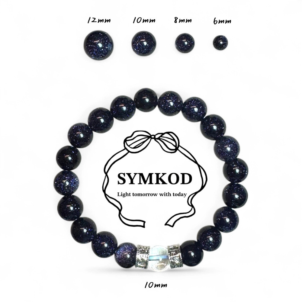 [辛‧寇德]天然藍砂石+白水晶+六字大明咒 手珠串珠手串 專注沉靜安穩磁場守護能量 適合開會開工考試 贈消磁石與收納盒-規格圖9