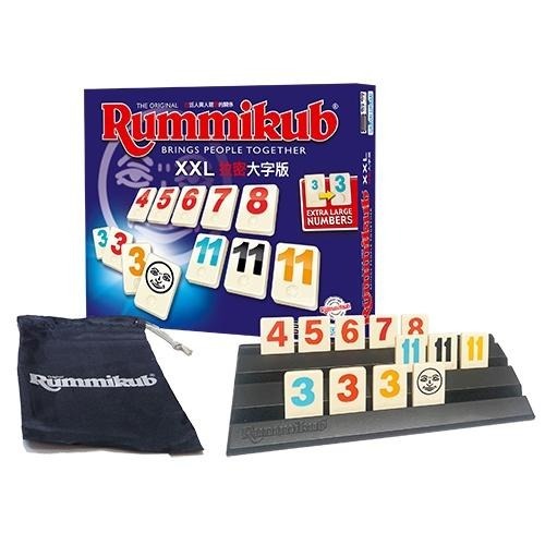 <滿千免運> 正版桌遊 拉密 Rummikub XXL 繁體中文版-細節圖2