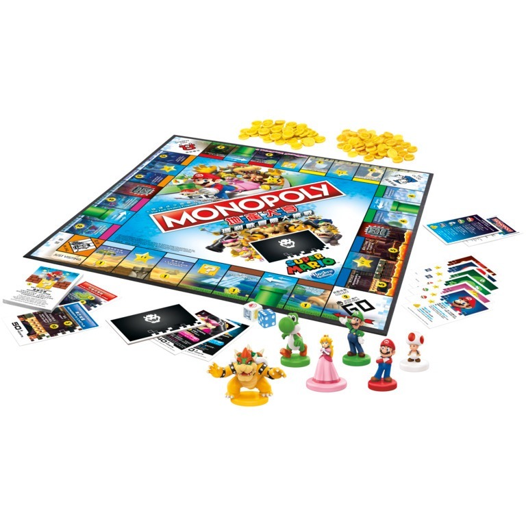 <滿千免運> 正版桌遊 地產大亨 超級瑪利歐冒險大挑戰遊戲組 精裝版 中英文版-細節圖4