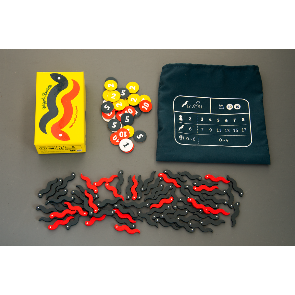 <滿千免運> 正版桌遊 Wriggle Roulette 手氣鰻好 日文版外附繁中說明書-細節圖2