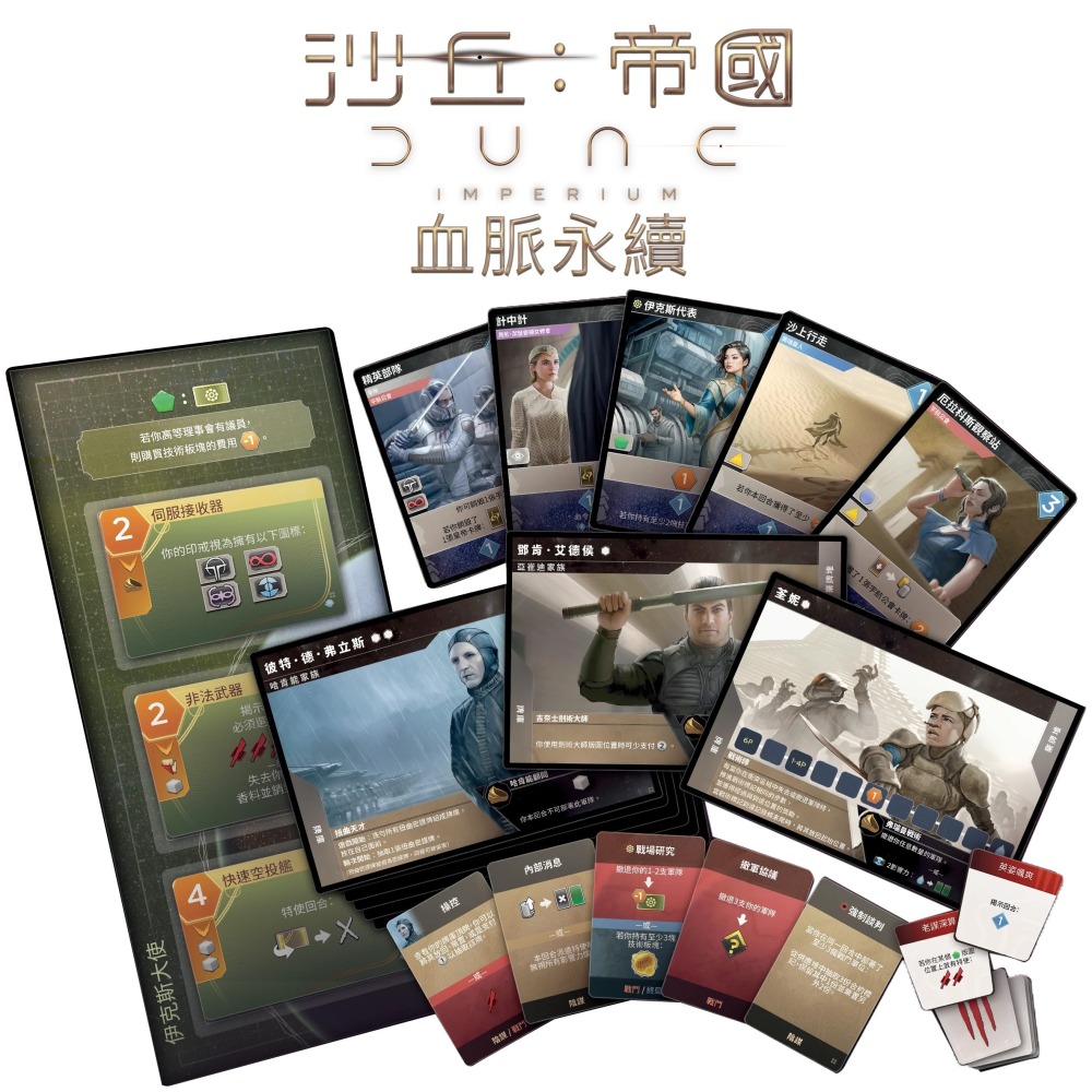 <滿千免運> 正版桌遊 沙丘：帝國 血脈永續 Dune: Imperium - Bloodline 繁體中文版-細節圖3