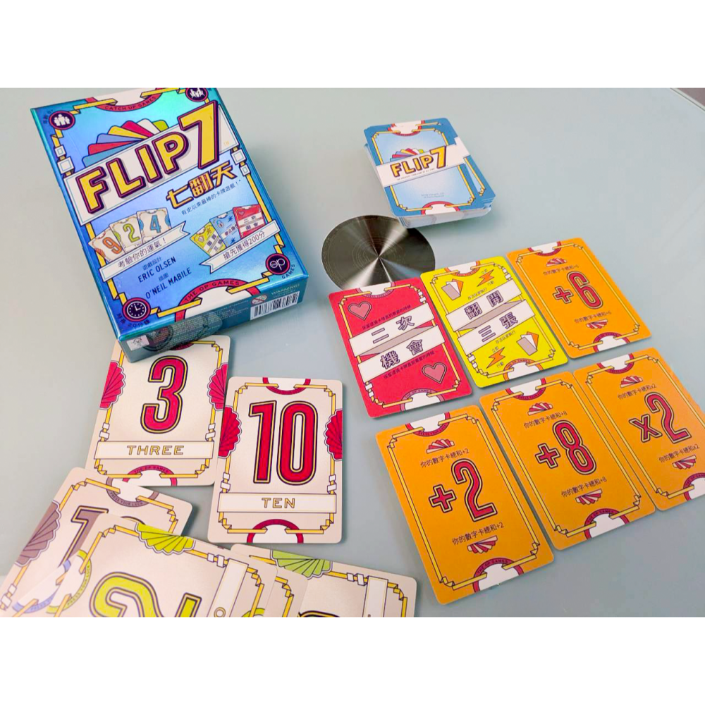 <滿千免運> 正版桌遊 七翻天 Flip7 繁體中文版-細節圖3