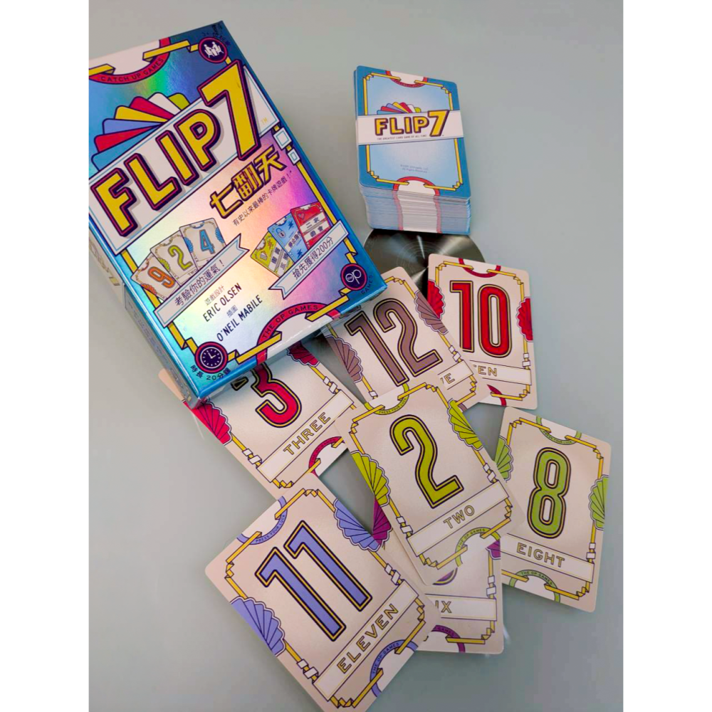 <滿千免運> 正版桌遊 七翻天 Flip7 繁體中文版-細節圖4