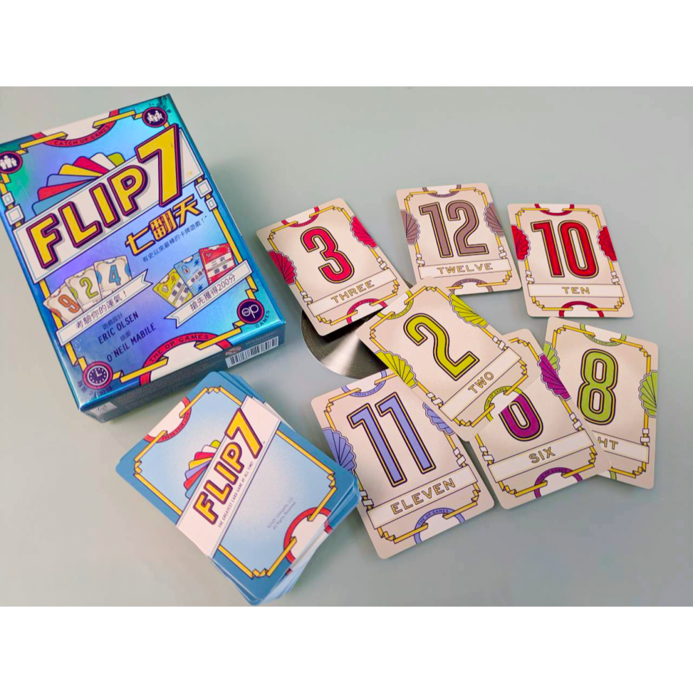 <滿千免運> 正版桌遊 七翻天 Flip7 繁體中文版-細節圖5