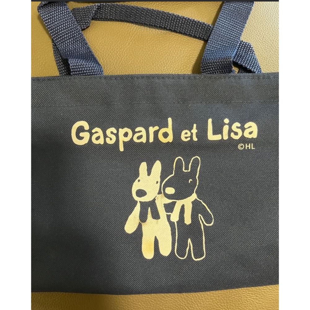 Gaspard et Lisa 手提帆布包-深藍-細節圖2
