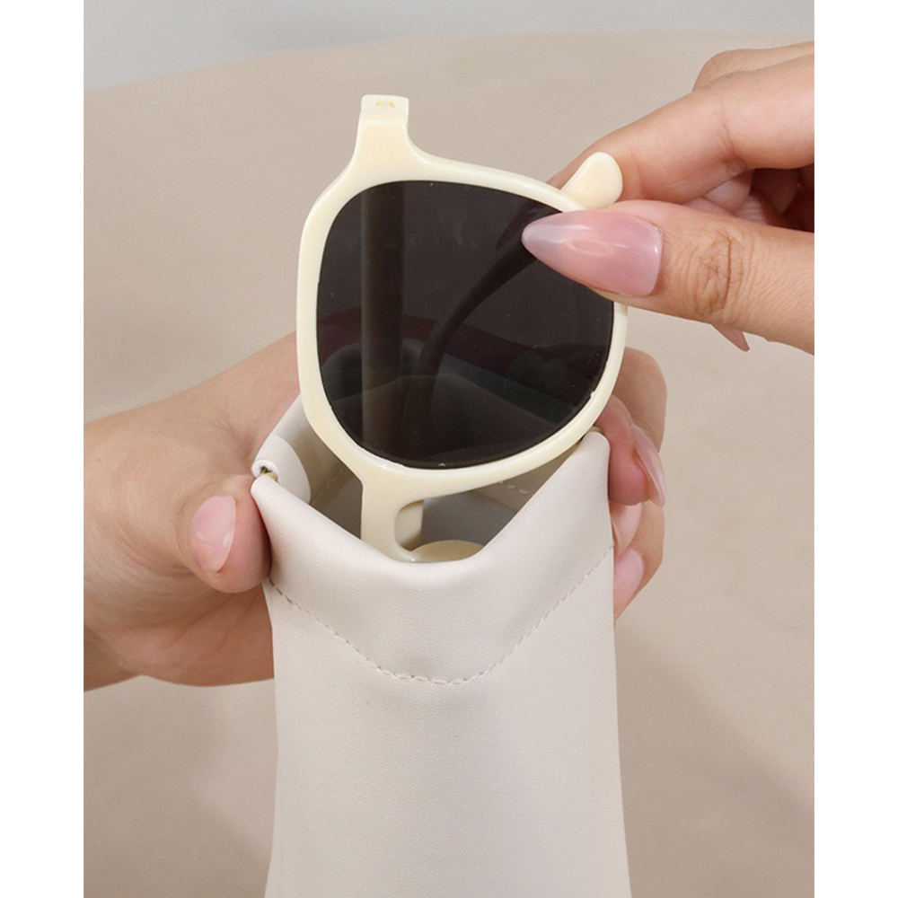 台灣現貨+快速出貨✨三種材質皮革材質收納袋、眼鏡滑鼠充電線小雜物收納袋、電鍍鐵彈片自動收合收納袋-細節圖5