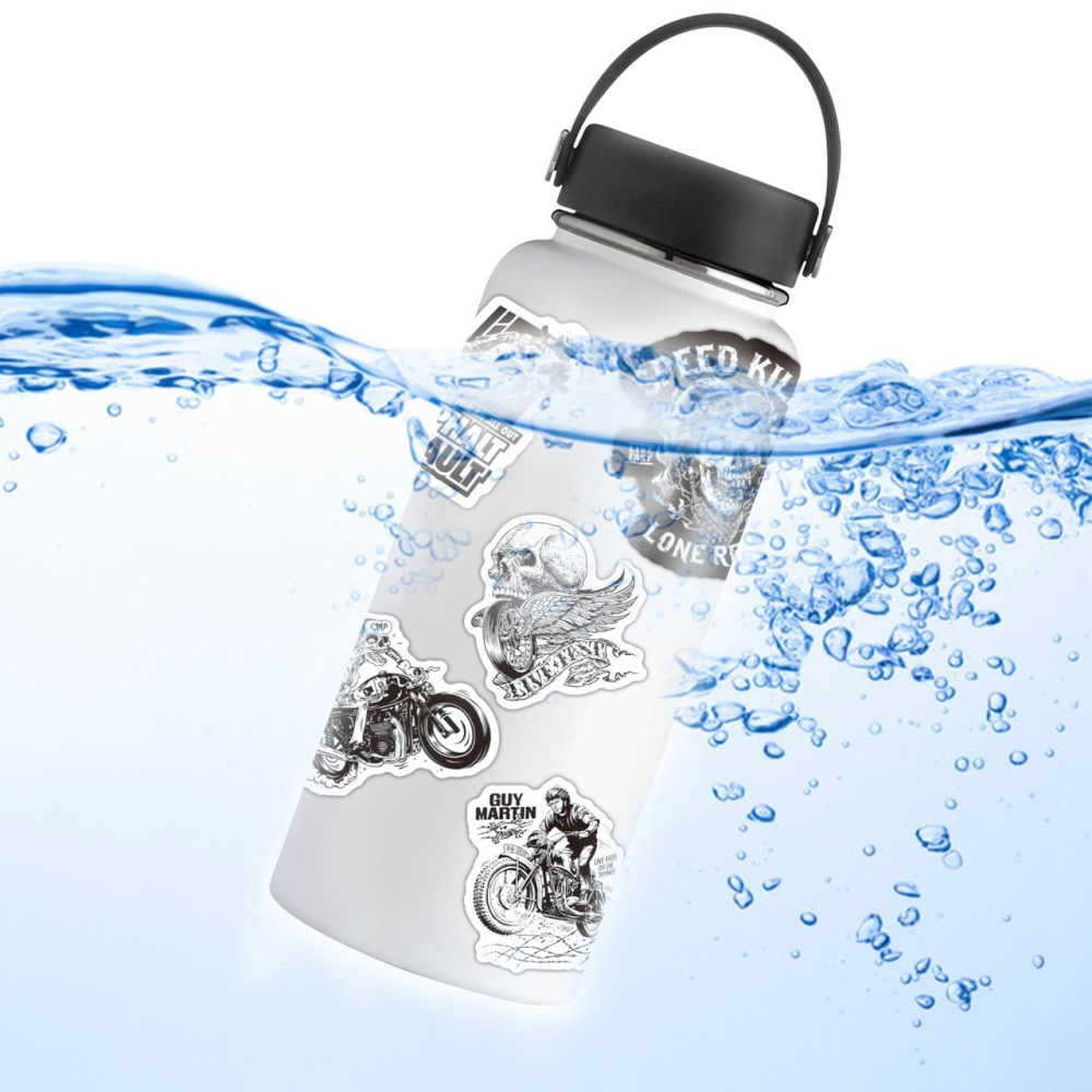 台灣現貨+快速出貨✨1套50張機車&腳踏車主題貼紙、自行車造型貼紙、極限摩托車貼紙、行李箱貼紙、裝備貼紙、生活用品貼紙-細節圖2