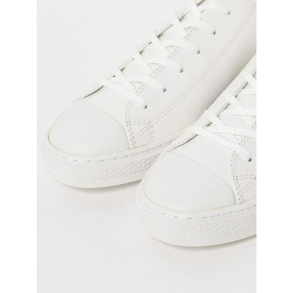 日本限定 Converse LEATHER ALL STAR COUPE OX 皮革 白色 24.5cm 免運